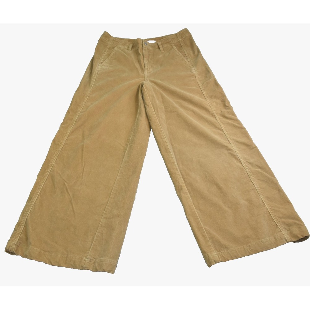 Celebrity Pink Women Pants size 13x31 Brown Corduroy Flare Mid Rise Wide Leg